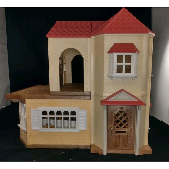 Calico Critters Red Roof Country Doll House Sylvanian Families Incomplete C-Pics - Picture 7 of 16